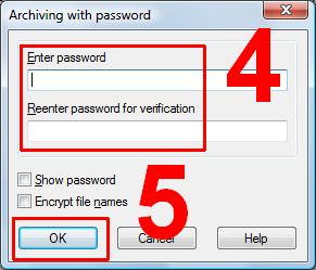 Add password in folder step 3