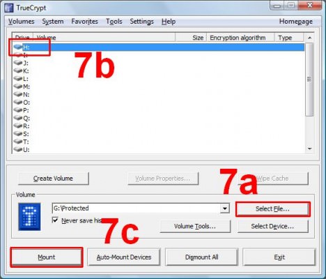 Truecrypt use files