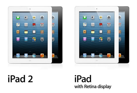 ipad 2 vs ipad 3 vs ipad 4