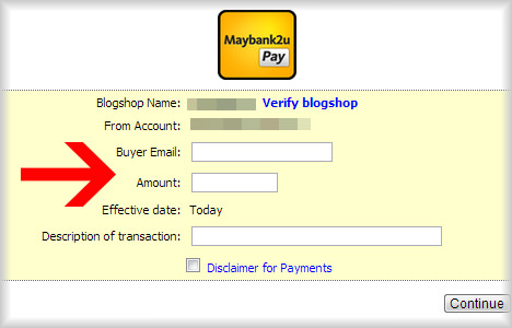 Maybank2upay payment