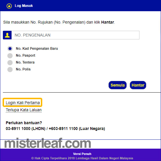 如何上网注册 Tax 和获得 eFiling Pin Number MisterLeaf